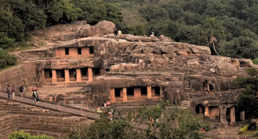 Exploring Khandagiri Caves